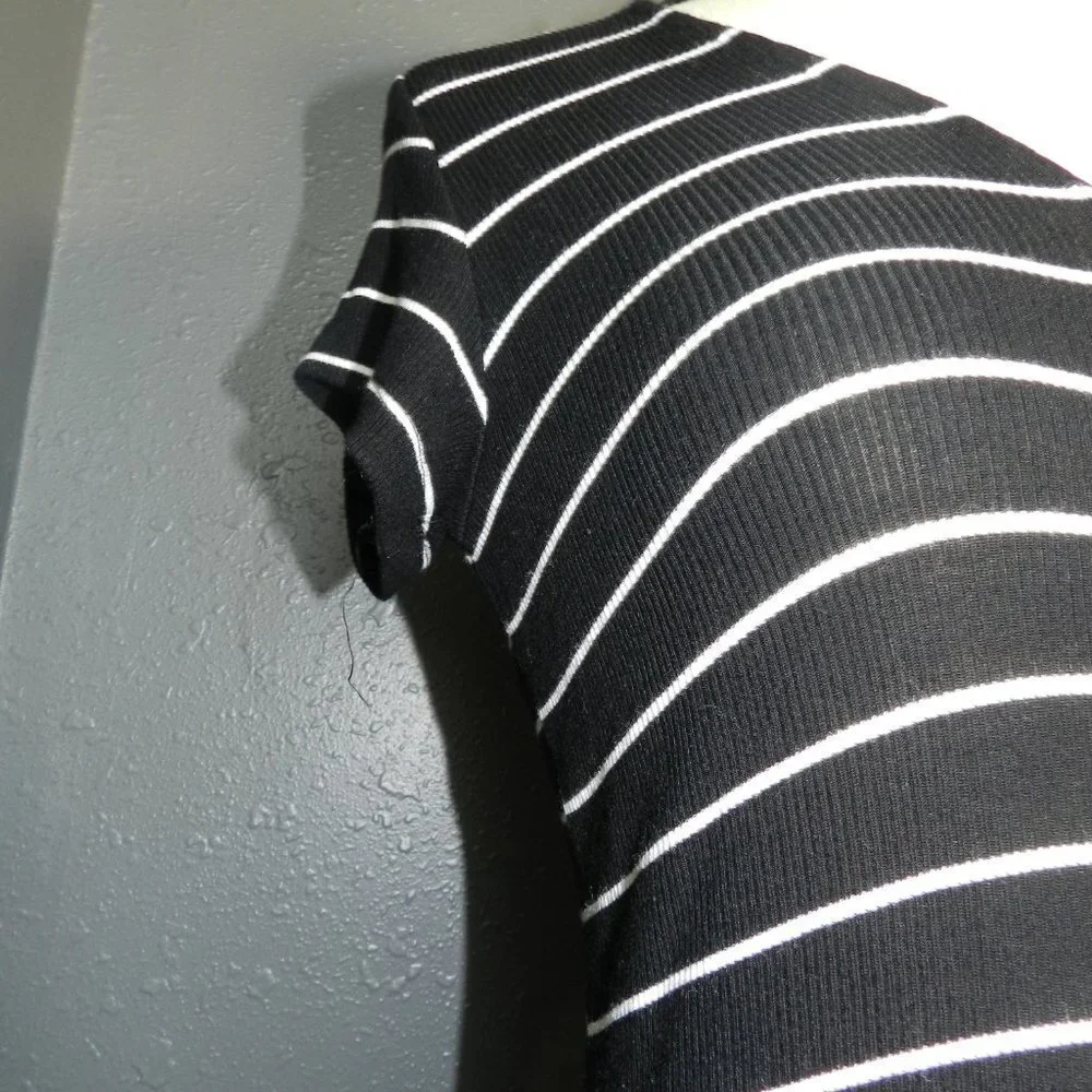 American Eagle Outfitters Soft Sexy Womens Black And White Striped Dress Size S - Picture 6 of 6